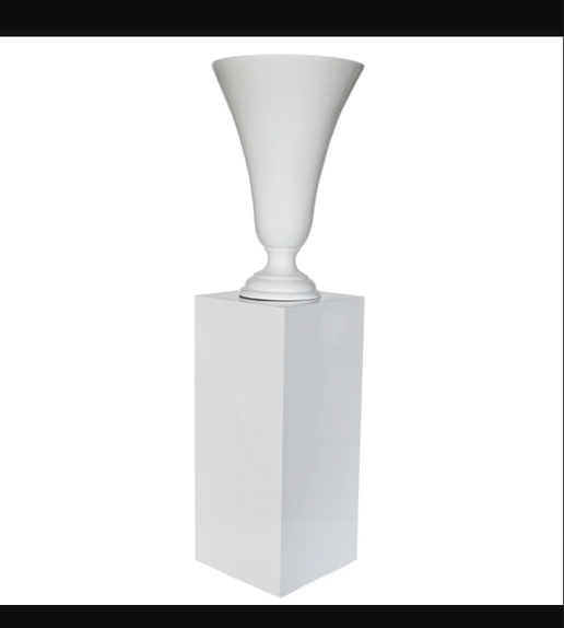 CVAS9934.WH Tall Vase w/Stand. 21” x 21” x 71” - Winward