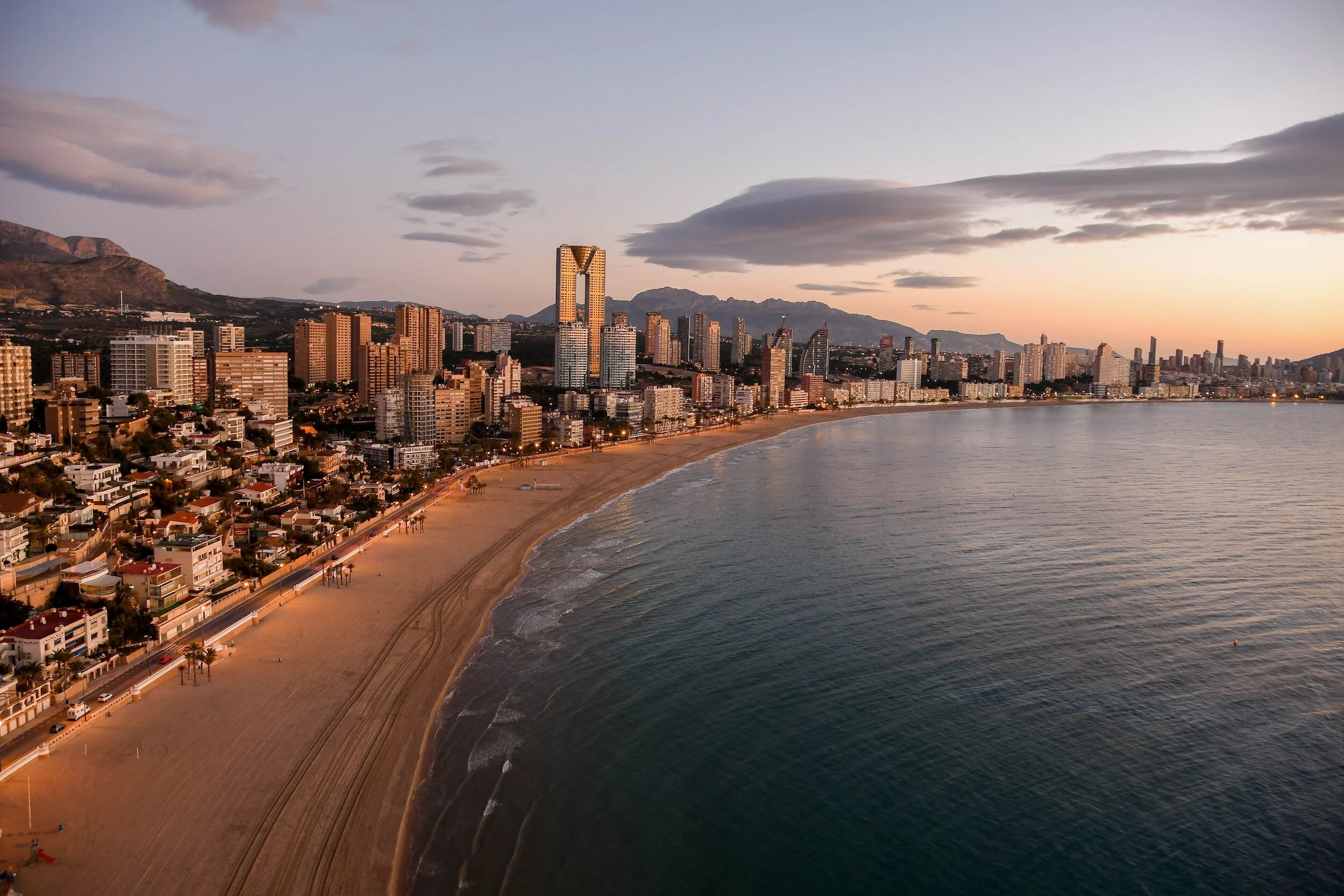 Zicht op Benidorm