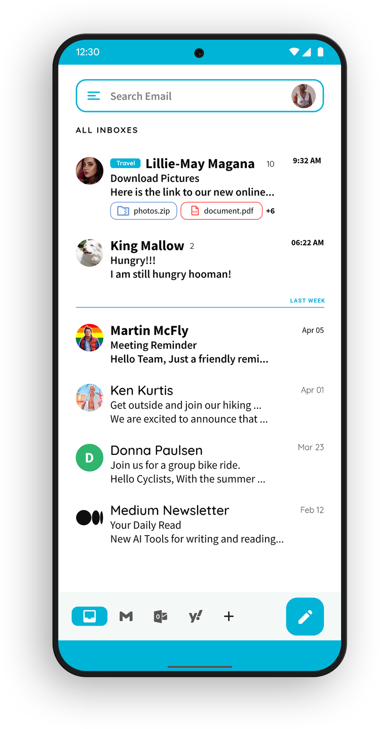 AI Mail Homescreen App for Android — AppLab Studios LLC