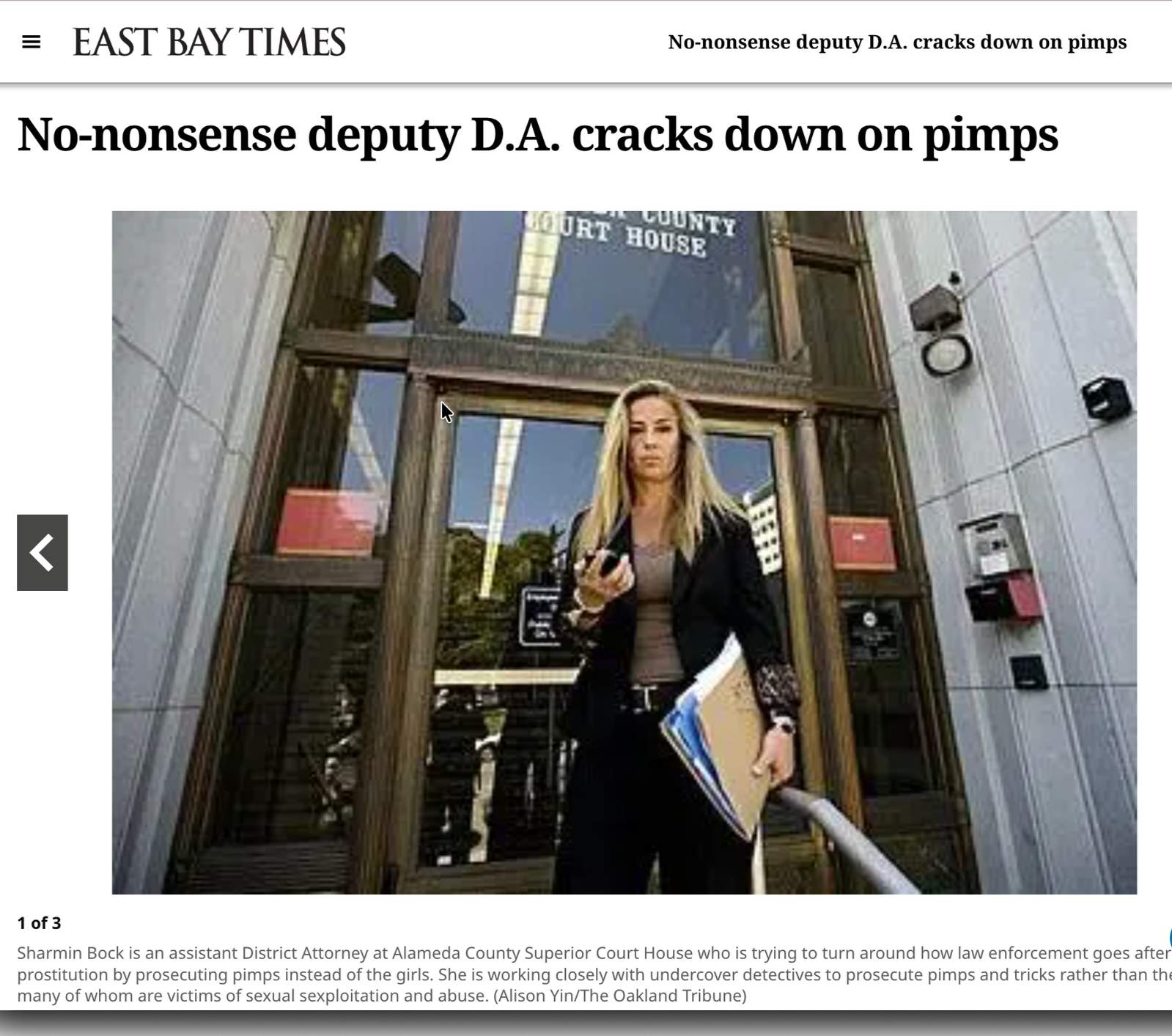 No-nonsense deputy D.A. cracks down on pimps