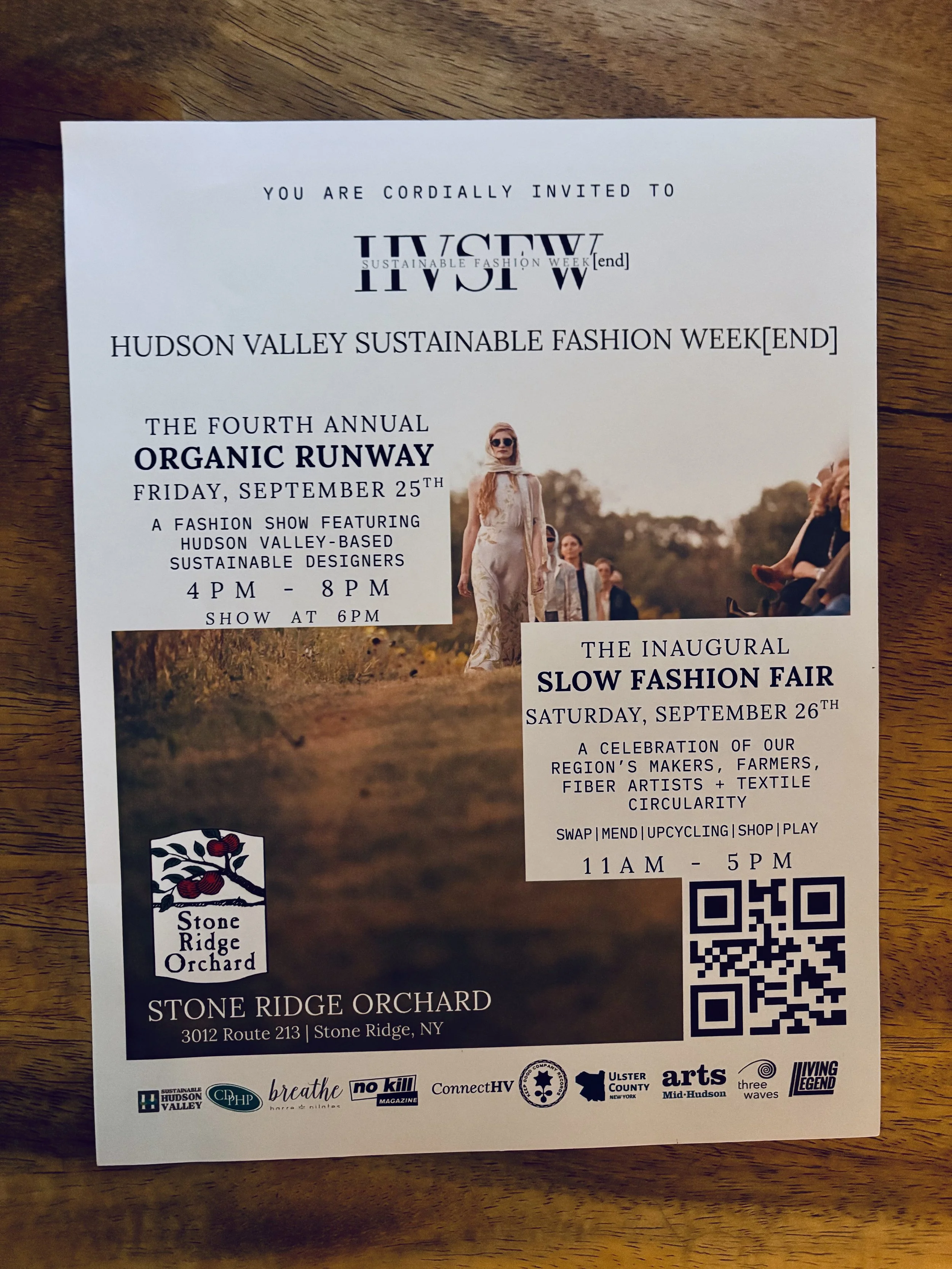 Hudson valley sustainability fashion week