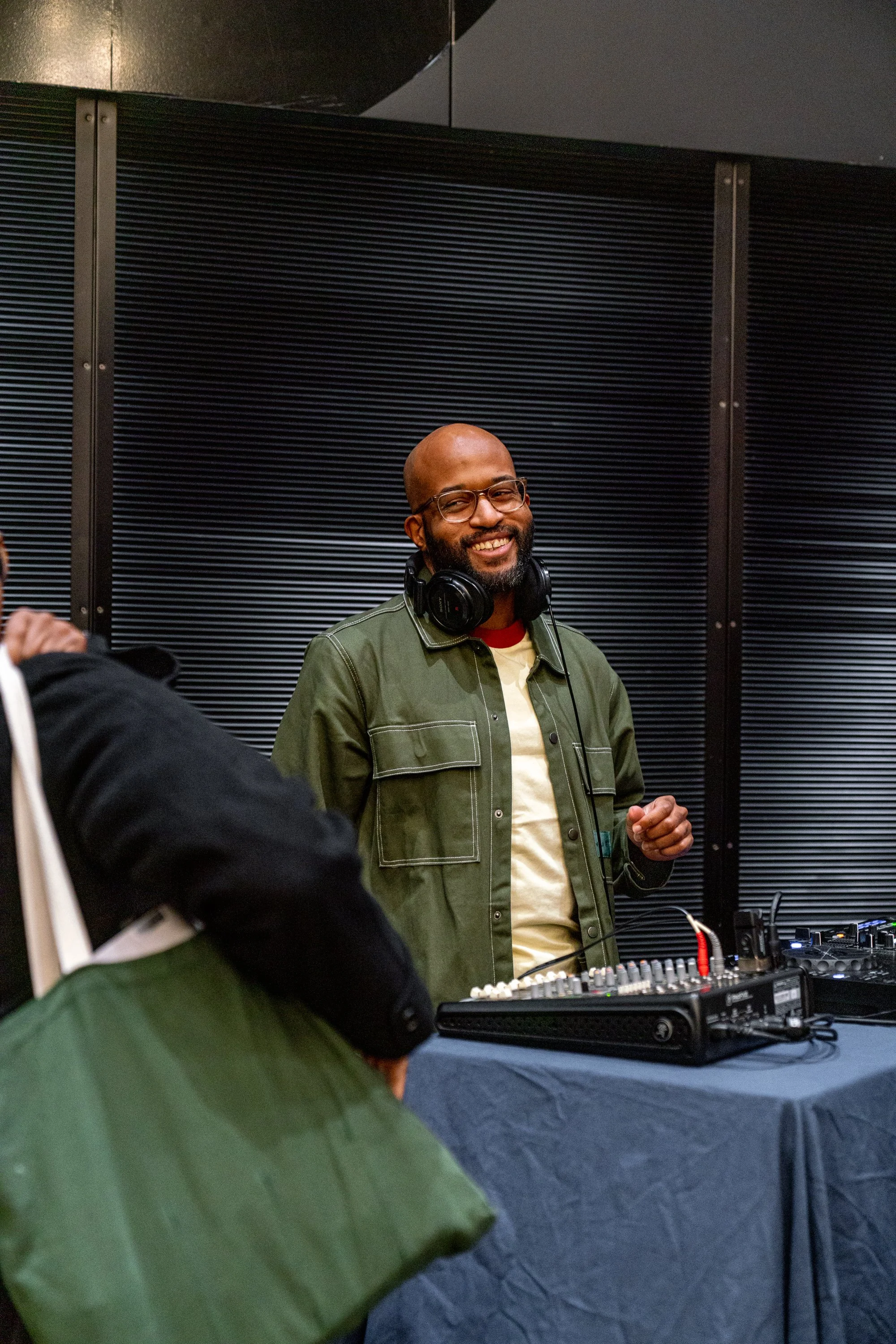 DJ in New York City at an after work corporate event