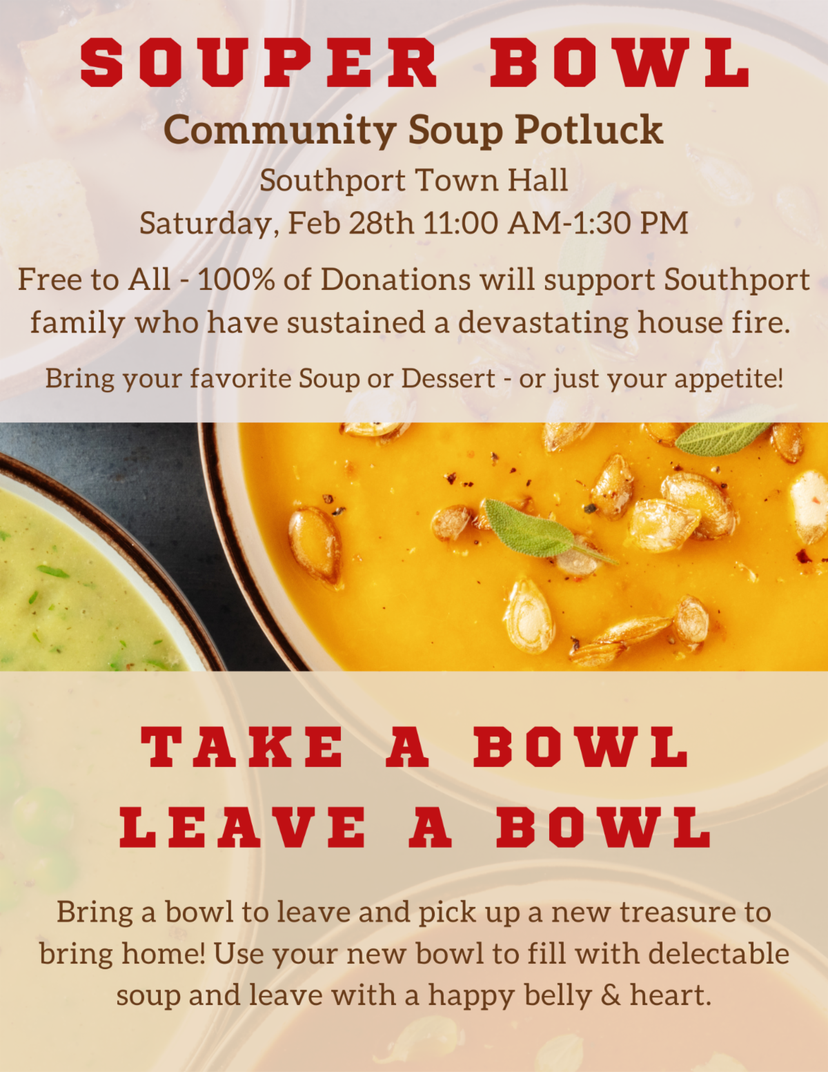 SOUP-ER Bowl Community Potluck!