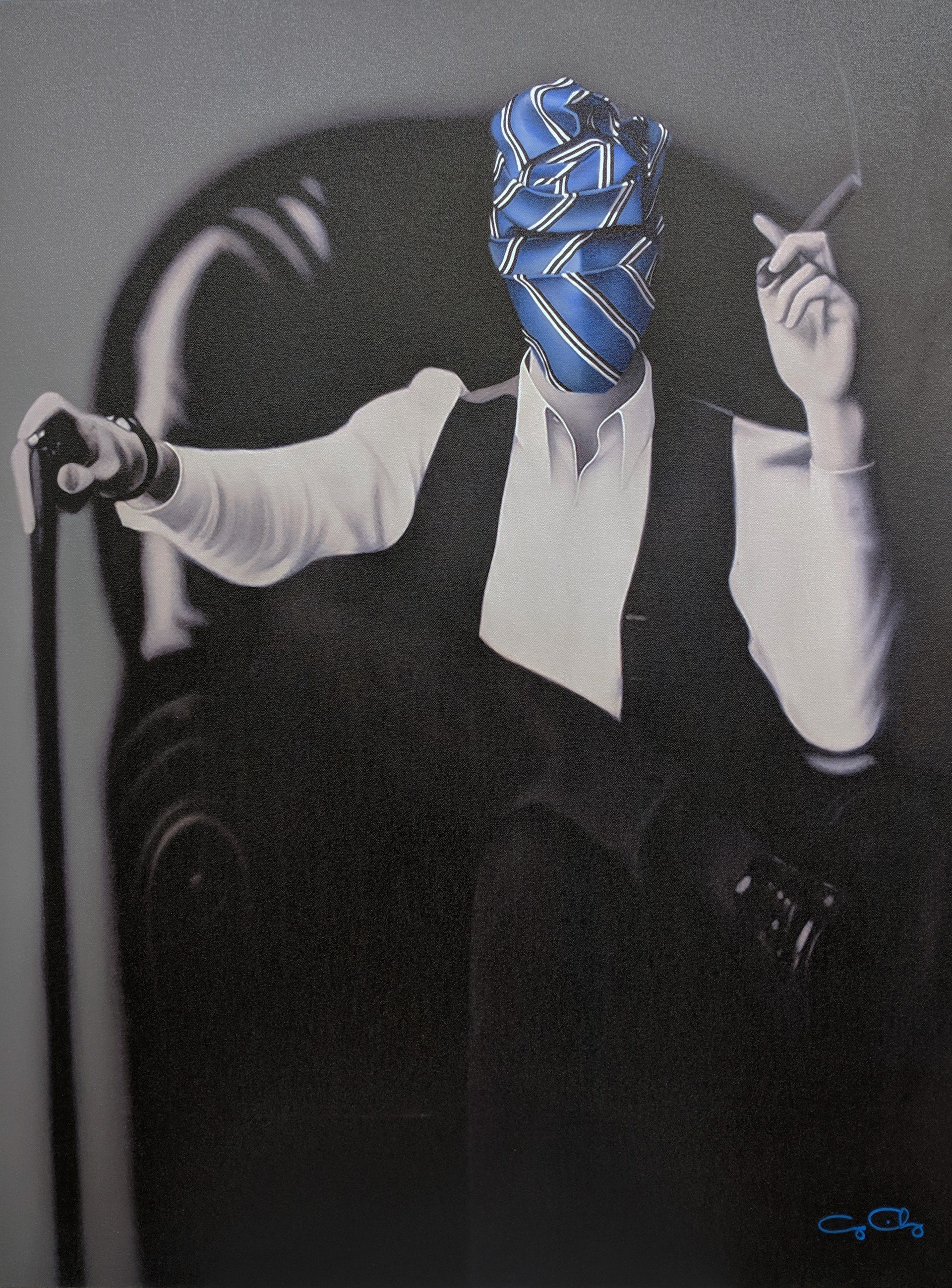 George Charriez,
Wrapped Up, (SOLD), 2016
Custom Framed Oil Painting on Canvas
48 x 60 in