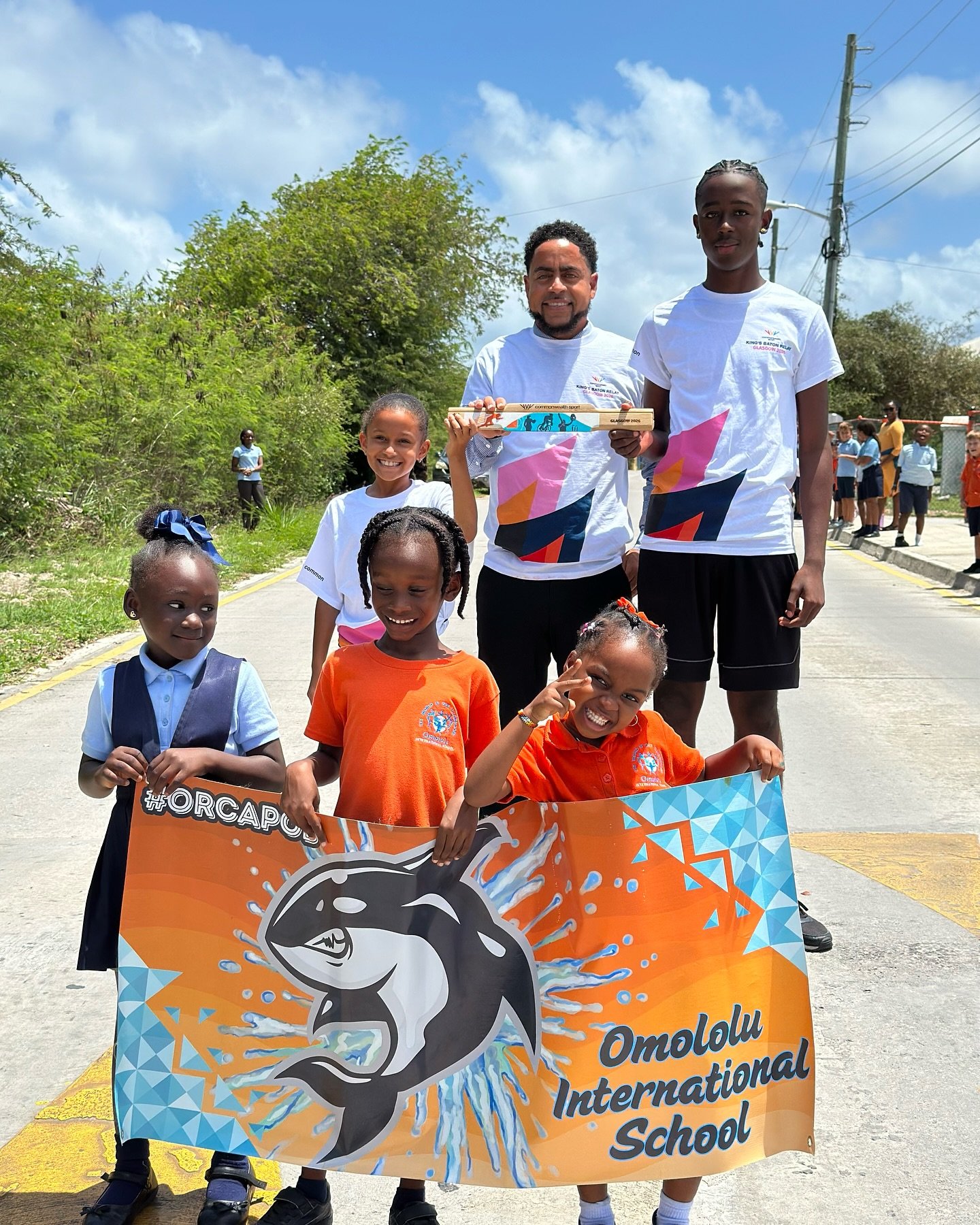 We are proud to have the King&rsquo;s Baton visiting us at OIS today! Our athletes Khloe Carty and Jaesean Harrigan carried the baton to represent our school.