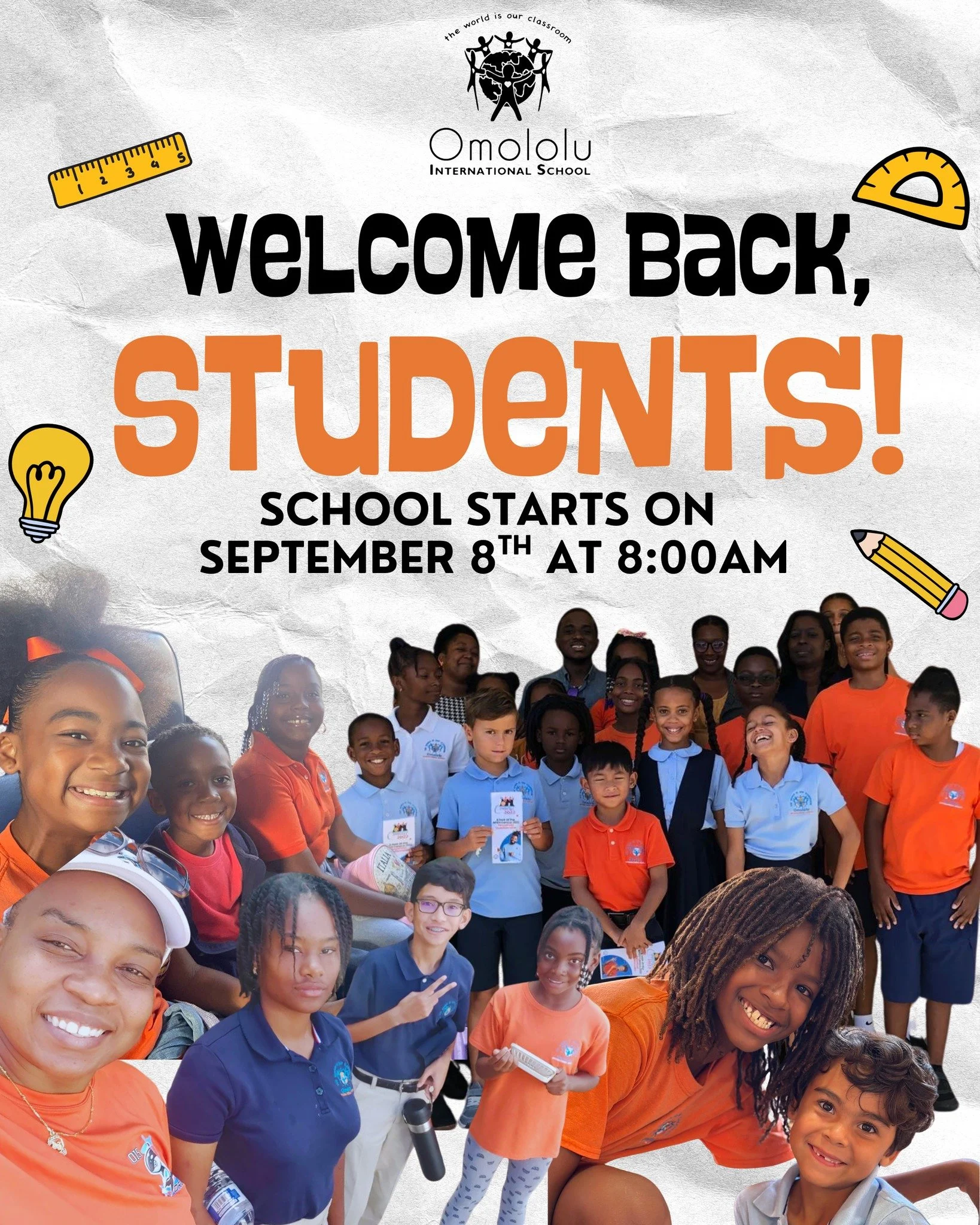 School&rsquo;s almost back in session! A friendly reminder that the first day is Monday, September 8th, and classes begin promptly at 8:00am. 

Please plan ahead to arrive on time, well-rested, and ready to start the new term strong. Let&rsquo;s set 
