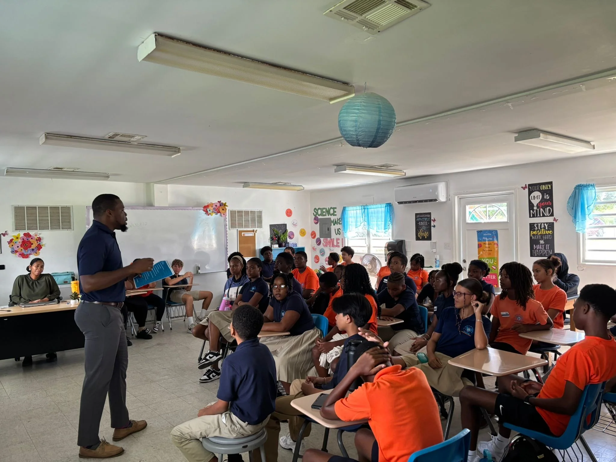 Thanks Department of Youth and Culture - Anguilla @dycaxa for coming to talk to our secondary students today for National Youth Week!