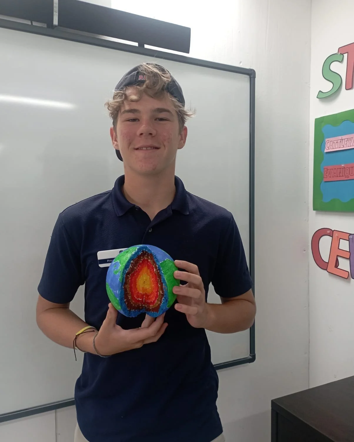 As part of our unit on Earth's Internal structure (CSEC Geography) , Grade 9 students used local and recycled materials to construct a 3D model of the Earth&rsquo;s internal structure. 
Through this practical task, students demonstrated their underst