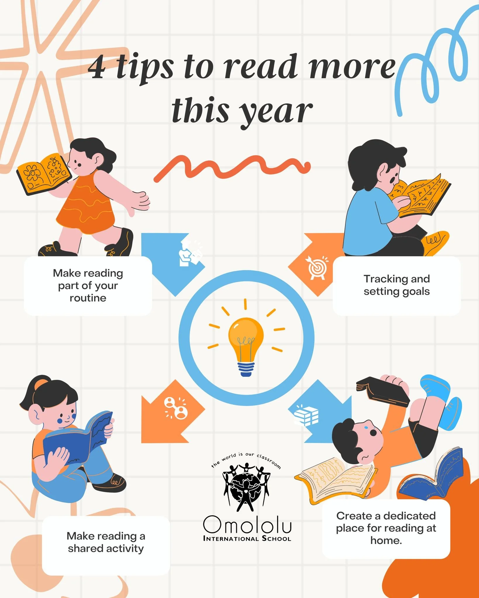 Save this post for some tips on how to get your child to read more this year.