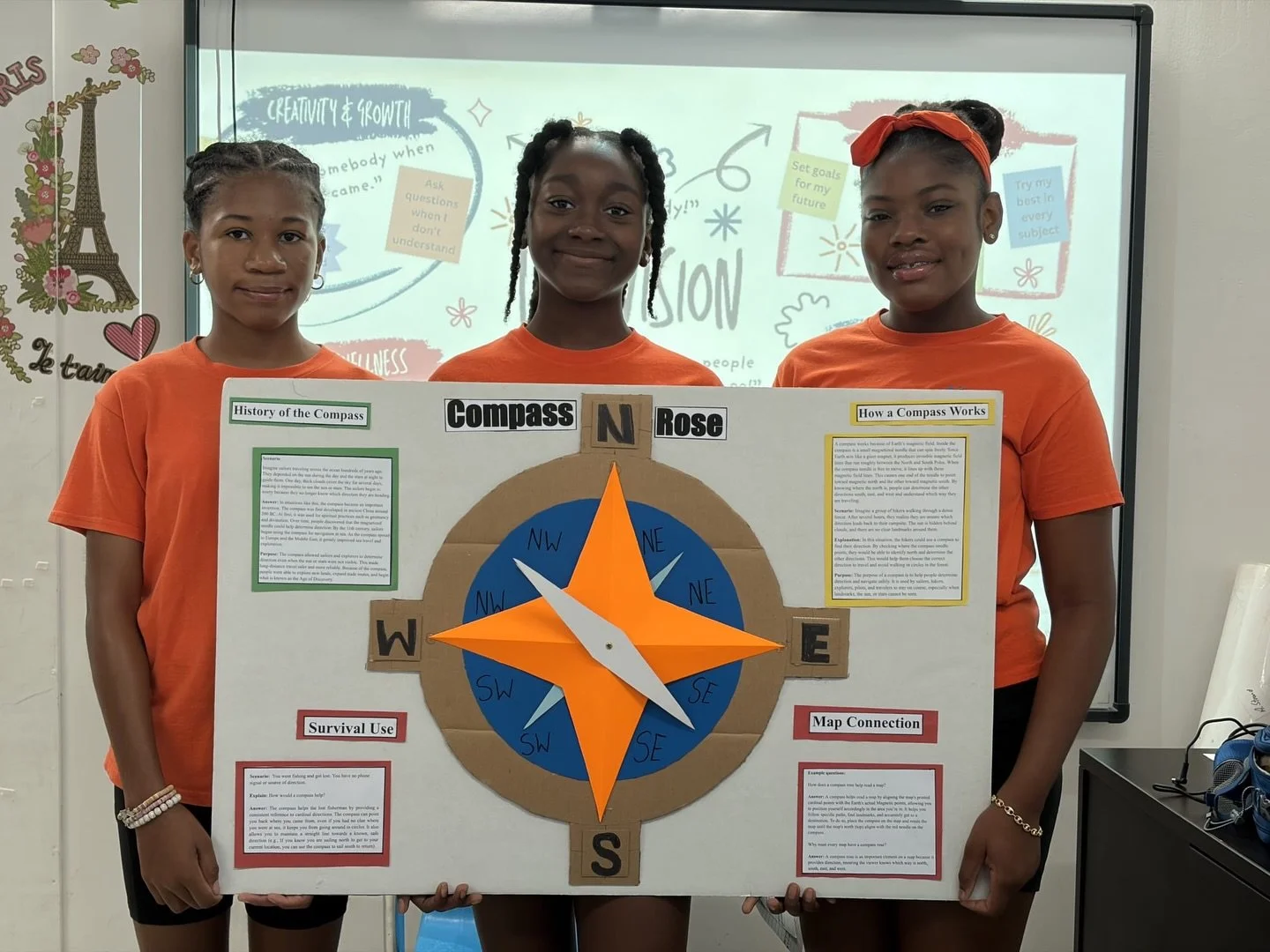 Our Grade 7 Social Studies students took learning beyond the classroom as they explored the community using compasses to identify direction and location. Through this hands-on project, students applied map-reading skills in real-world contexts, stren