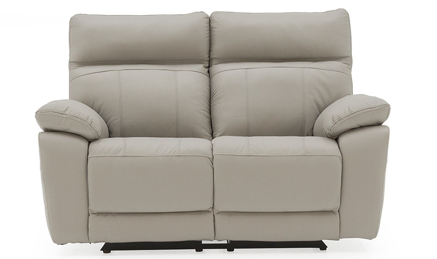 Positano 2 Seater Electric Recliner Light Grey - Staight.jpeg
