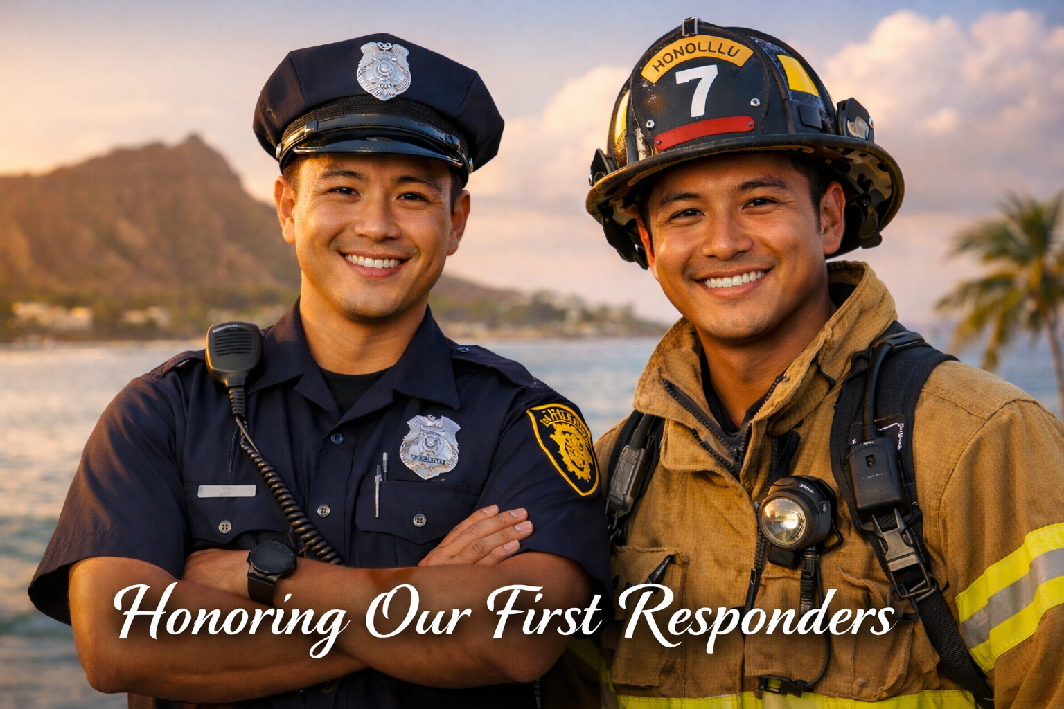 police man and fire chief in hawaii
