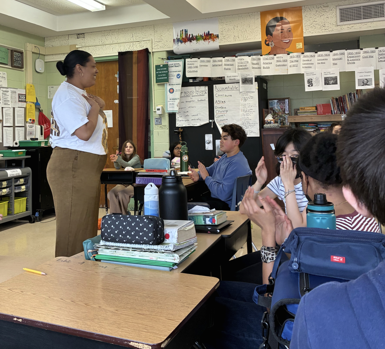 Ald. Angela Clay Visits CLF Youth 