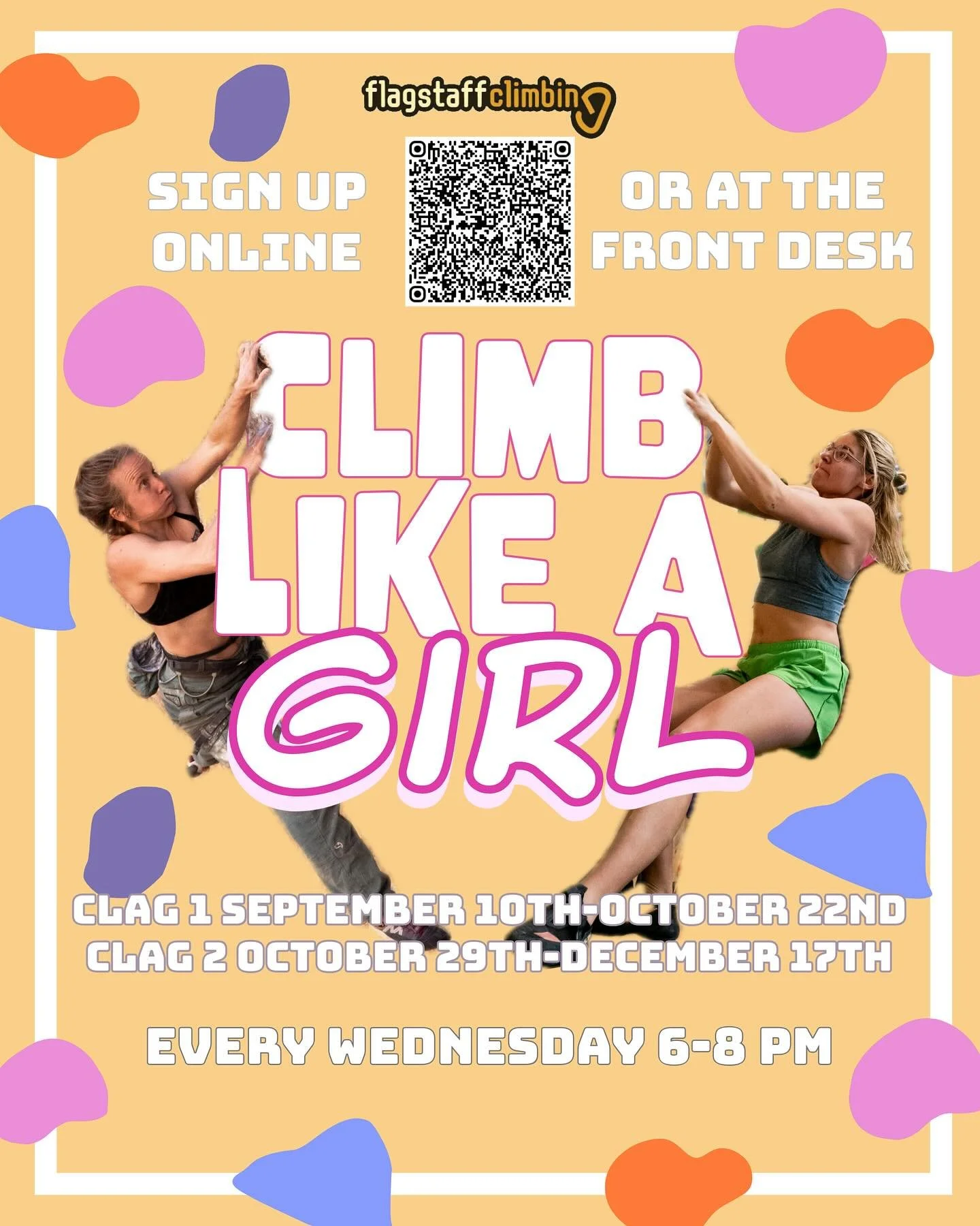 It&rsquo;s almost fall time which means Climb Like A Girl is back!!! Come join Maddie and find a safe environment to learn the ins and outs of gym climbing. Sign up for Climb Like A Girl now online or by calling our downtown location. No experience n