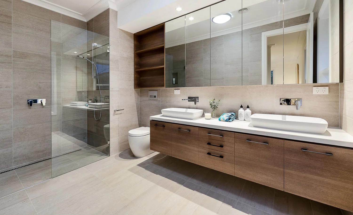 Bathroom and kitchen