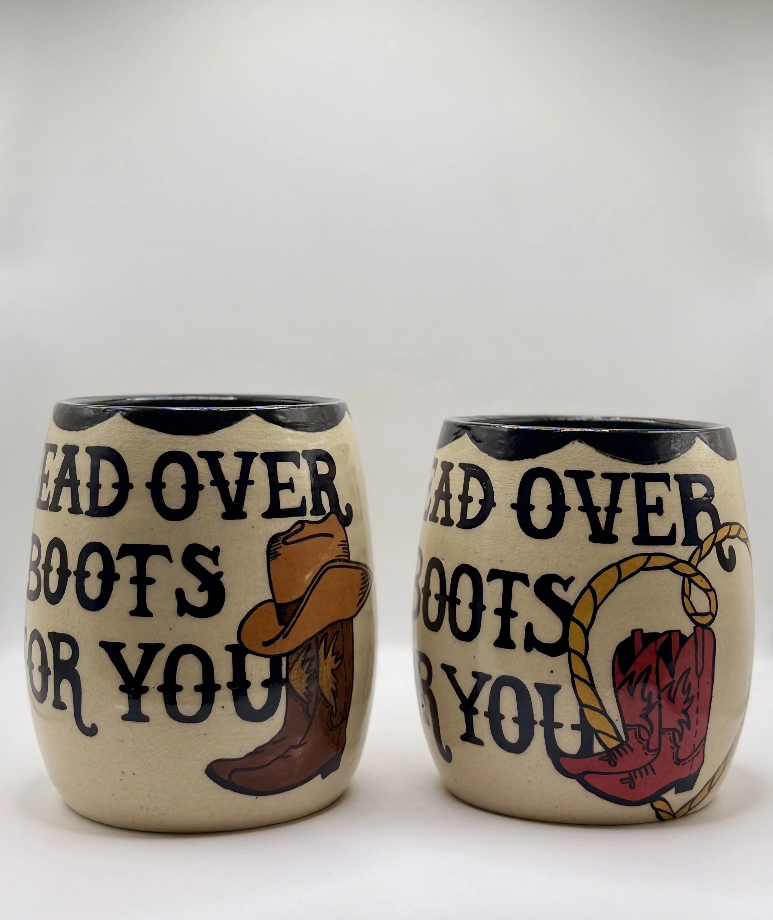 Head Over Boots For You Cup Set