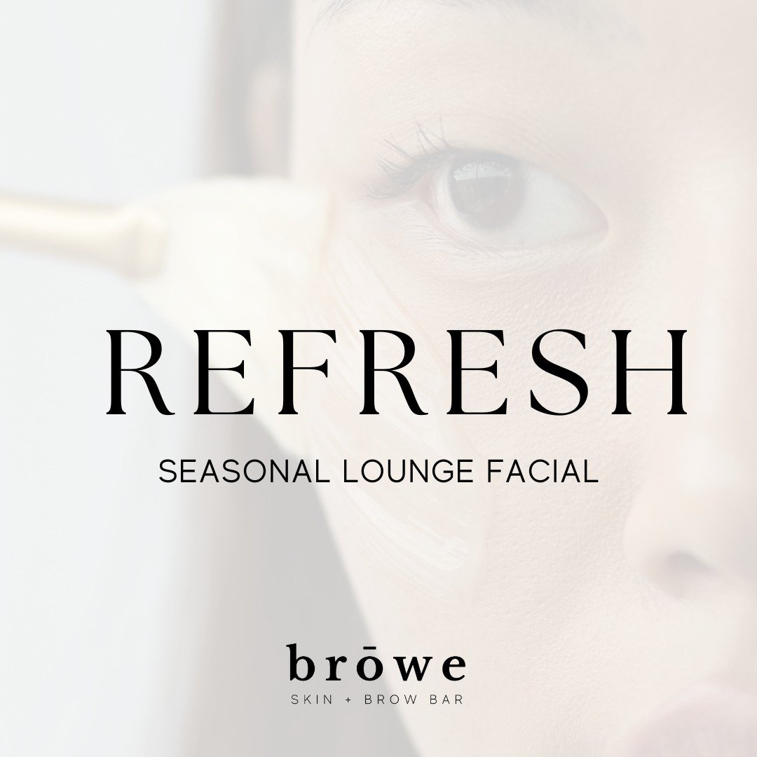 Our MAY seasonal facial is here 🌿⁠
⁠
Refresh + rejuvenate skin with gentle, cooling exfoliation paired with a skin quenching peptide sheet mask + cool globe massage. ⁠
⁠
Suitable for all skin types!⁠
⁠
⁠
⁠
✨ broweskinandbrow.com⁠
⇨ Service Menu + On