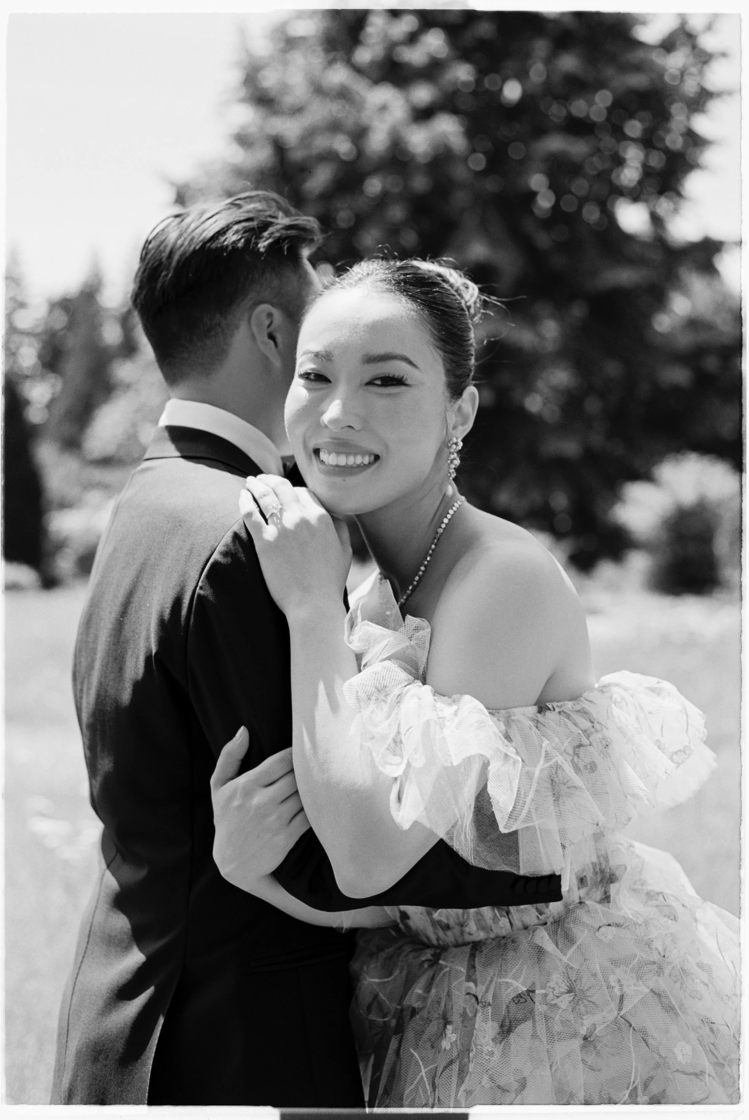 stunning bride posing for camera during wedding photoshoot