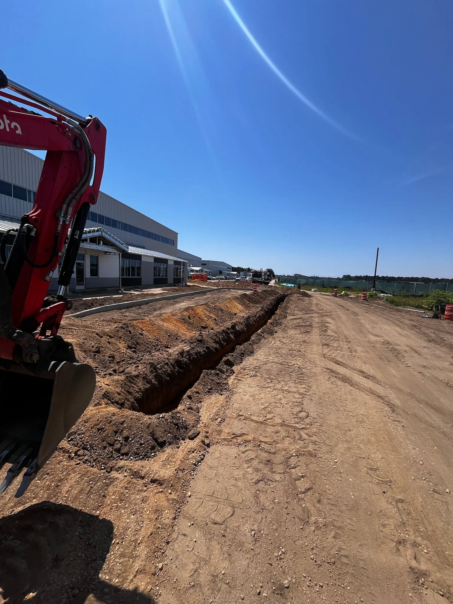 Trenching for Utility Installation, Republic Airport