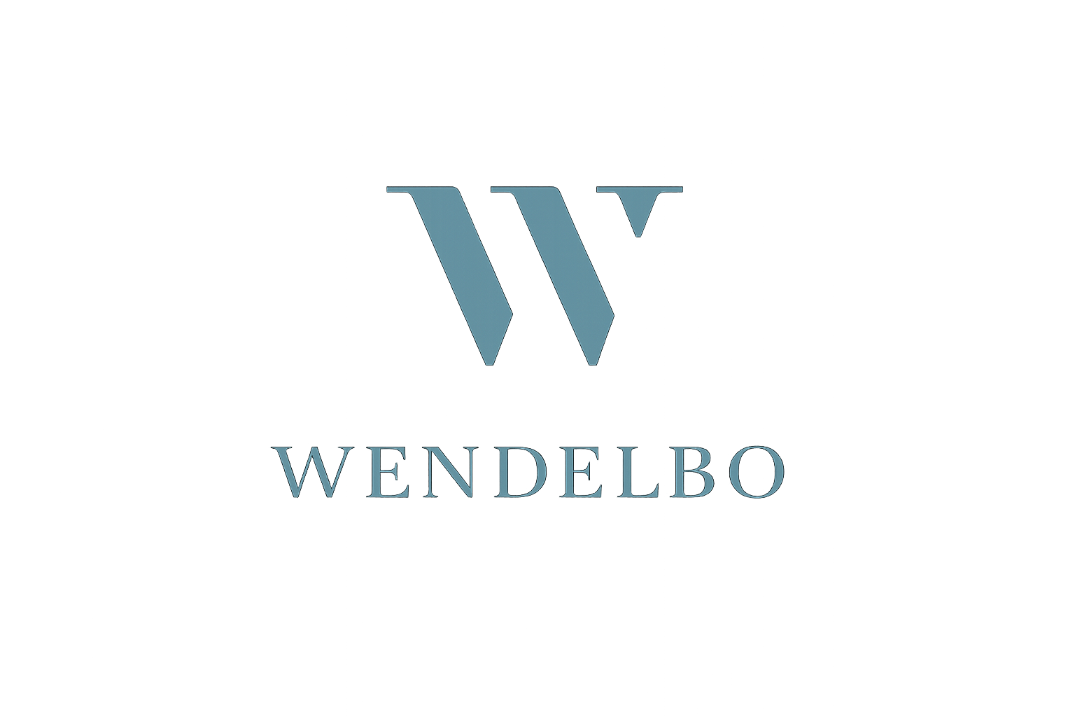 Client logo - Wendelbo in blue