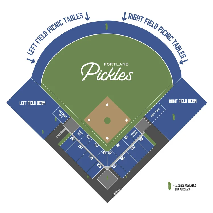 Seating Chart — PORTLAND PICKLES BASEBALL