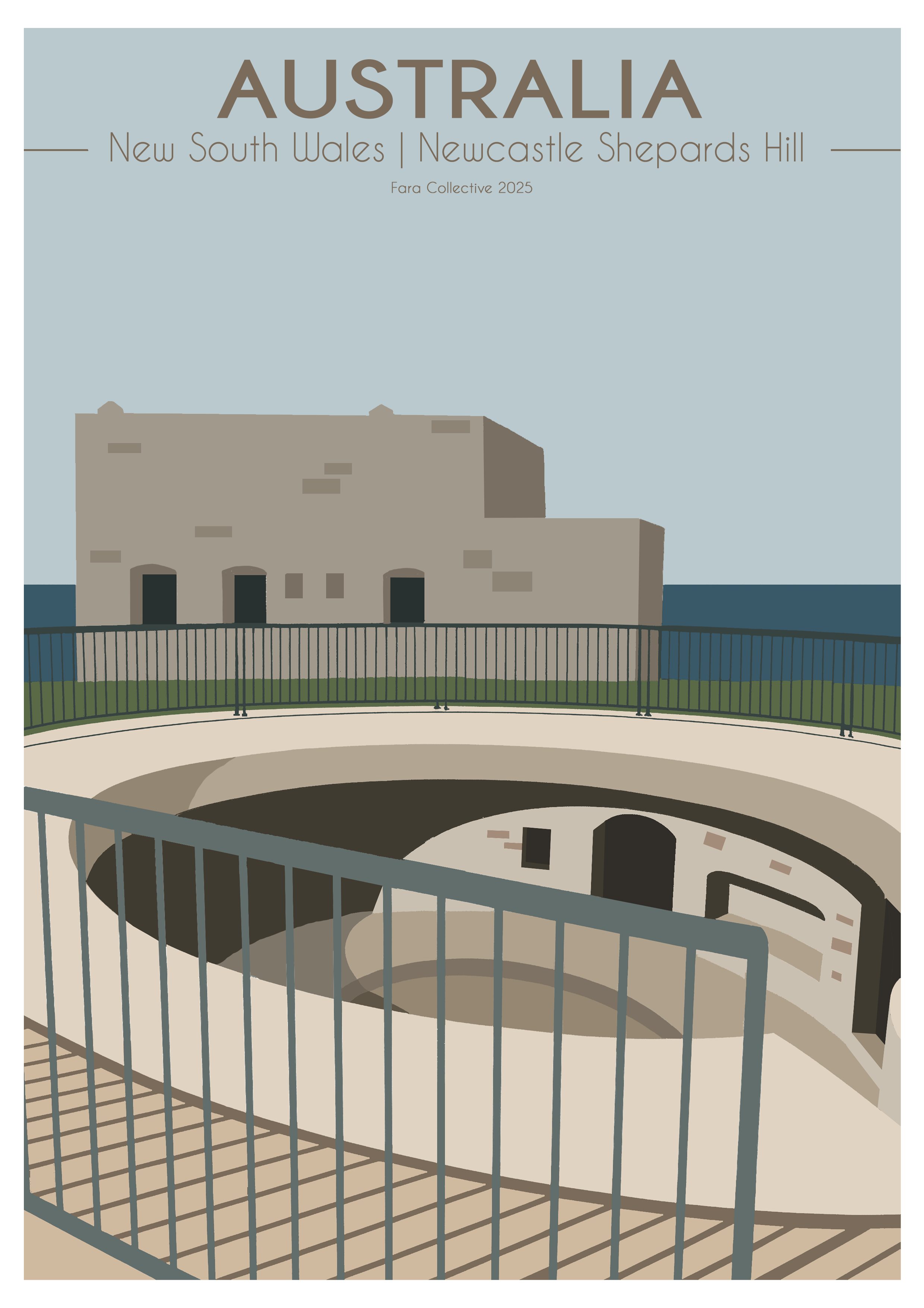 Australia | Shepherds Hill Fort | A4 Print