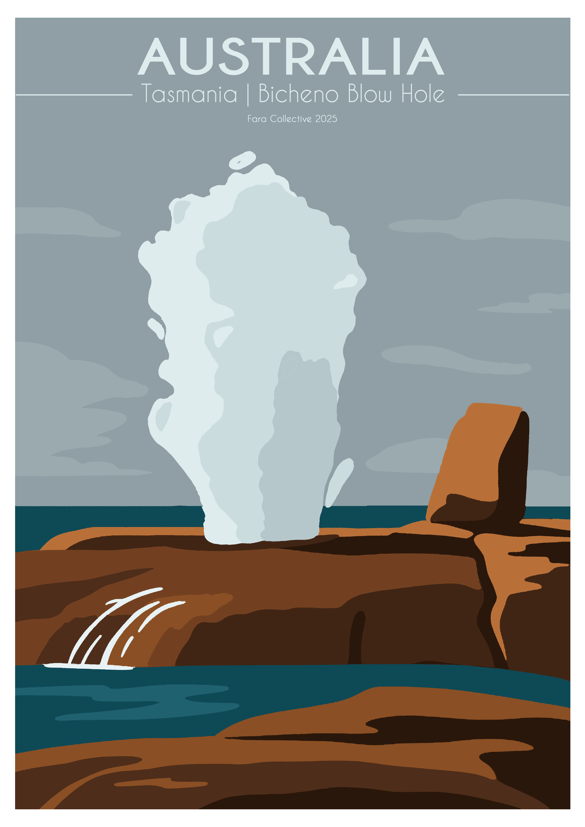 Australia | Bicheno Blowhole | A4 Print