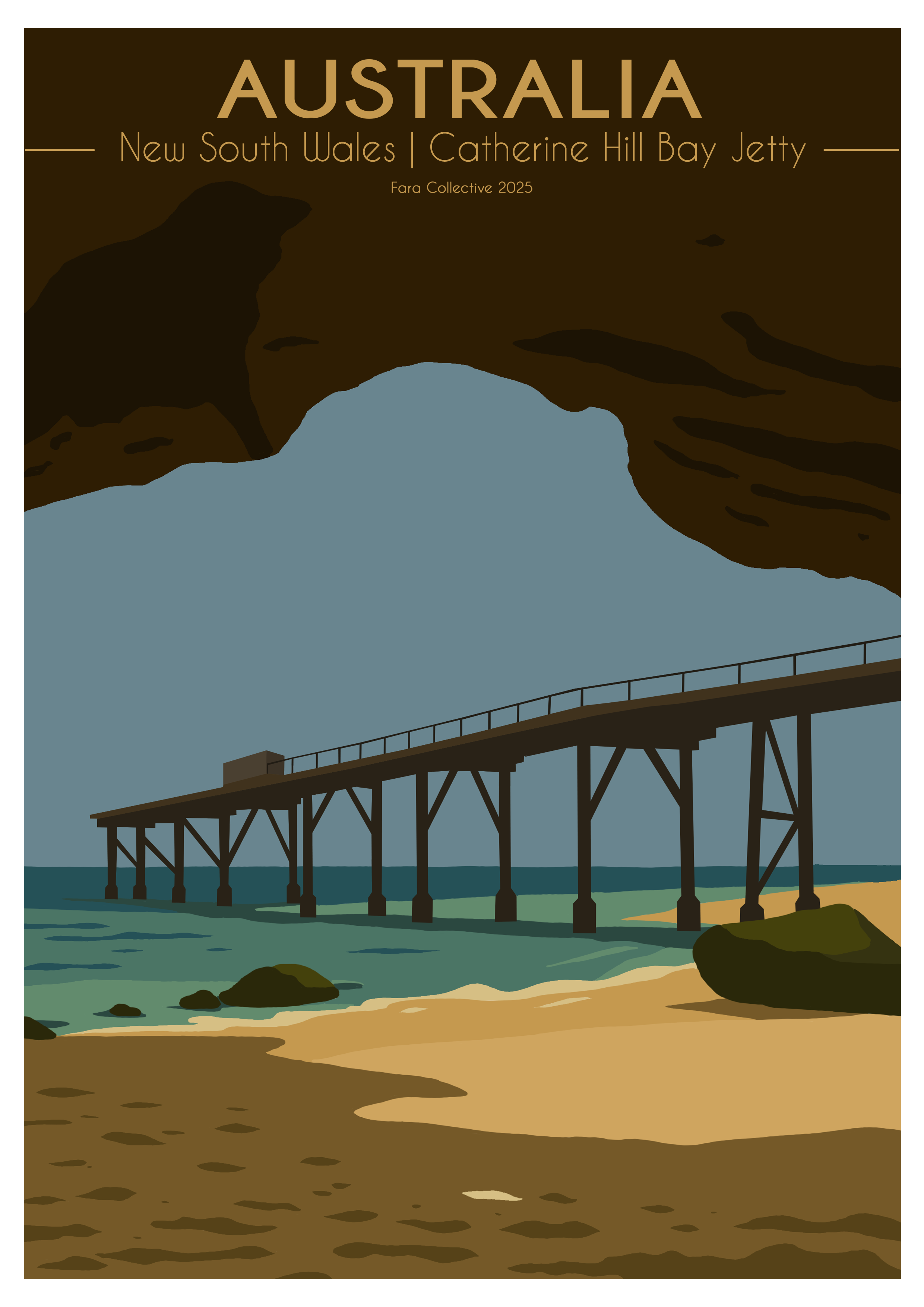 Australia | Catherine Hill Bay Jetty | A4 Print