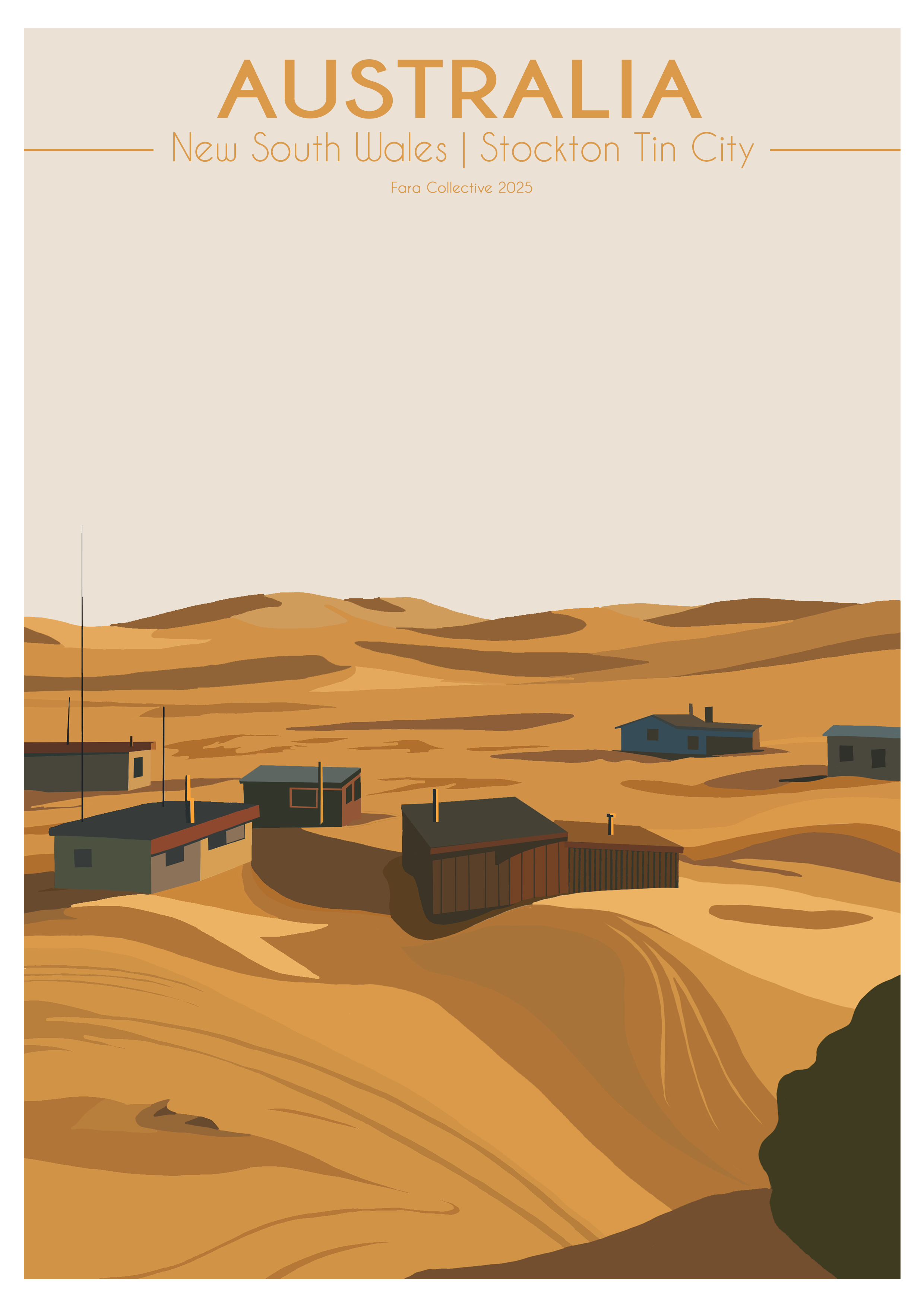 Australia | Stockton Tin City | A4 Print