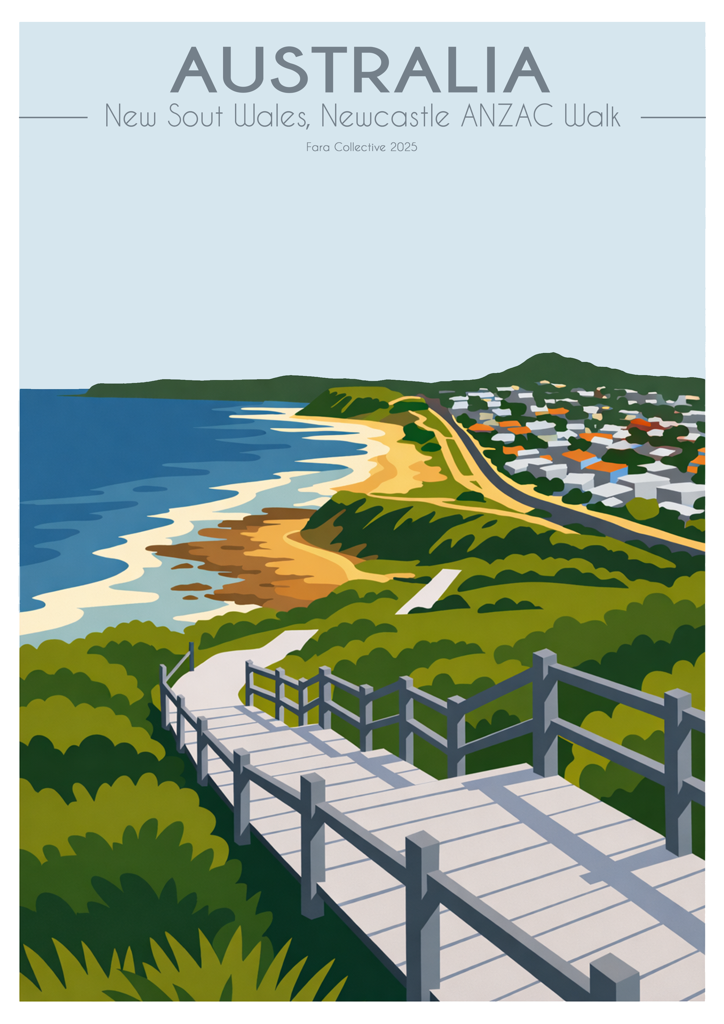 Australia | Newcastle ANZAC Walk | A4 Print