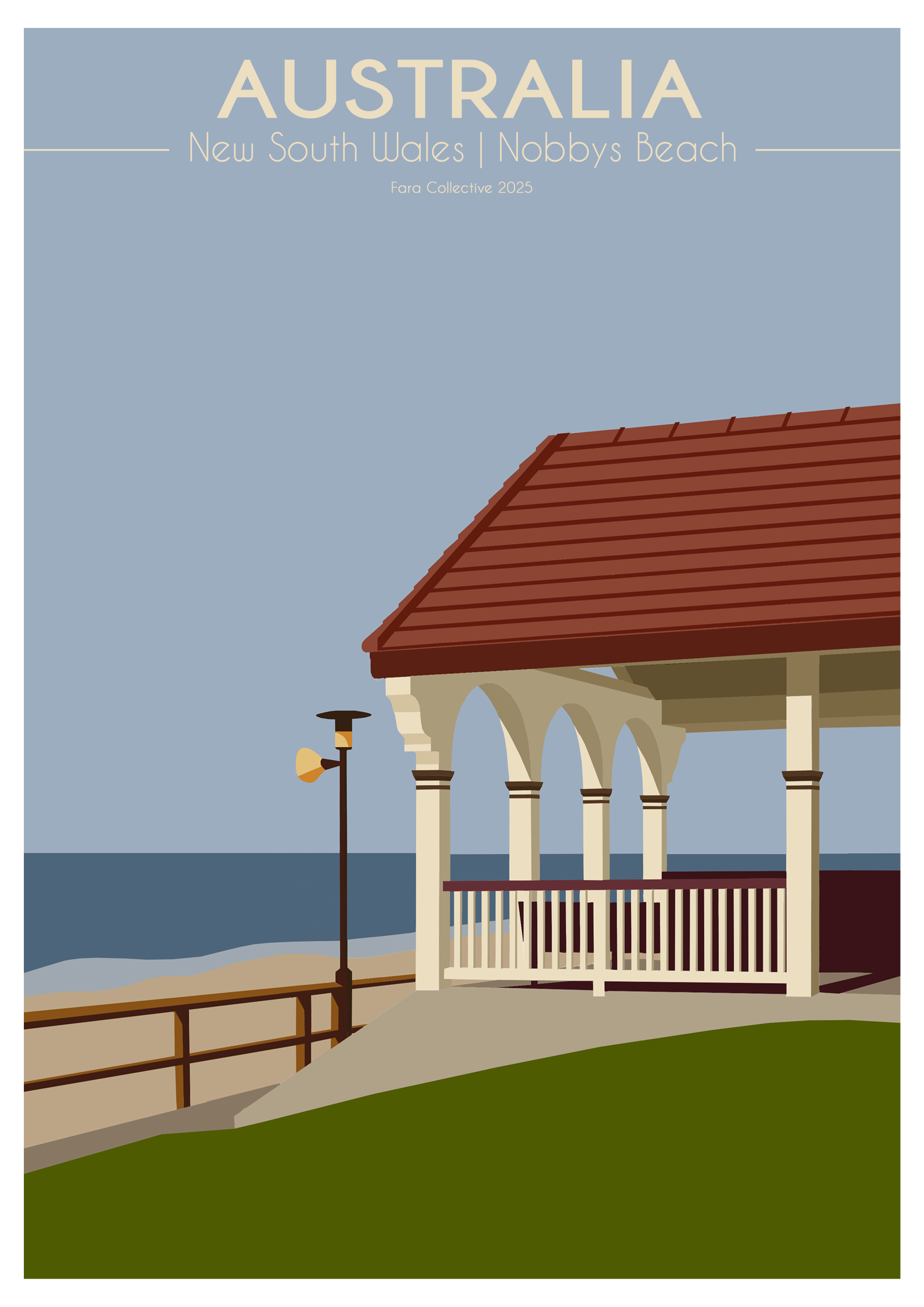 Australia | Newcastle Nobbys Beach | A4 Print