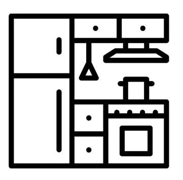 A detailed floor plan of a building layout with rooms, walls, and doorways, shown in black and white.