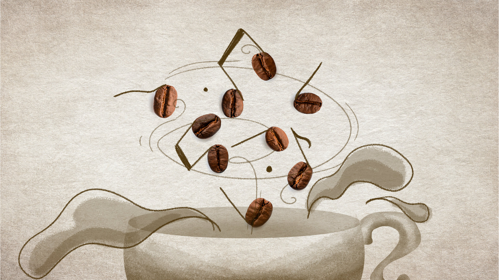 Shot 7:  The notes spin in the air before free=falling into a coffee cup.