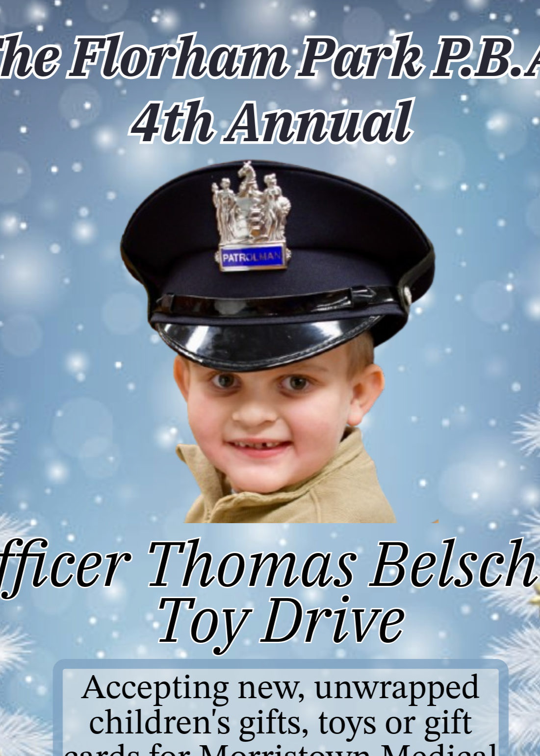 4th Annual Officer Thomas Belscher Toy Drive