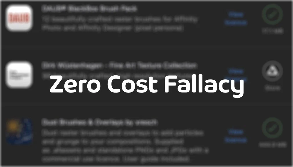Zero Cost Fallacy