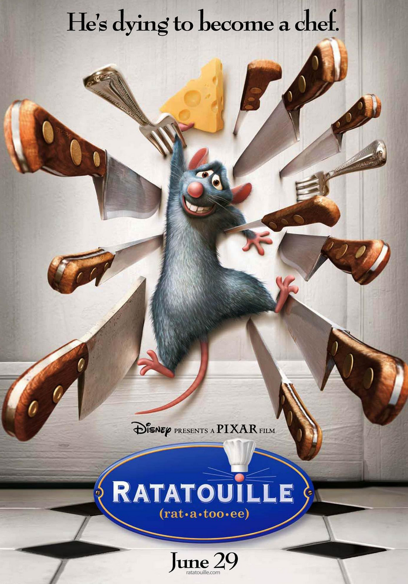 cover art for the movie "Ratatouille"