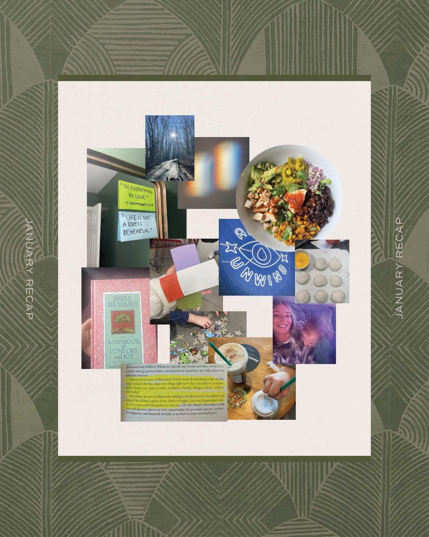 Some behind-the-screen + life moments from January 🤍 The raw parts of the journey, not just the final result. 

Here&rsquo;s what I&rsquo;ve been up to lately&hellip;

✨ Personal Reading, journaling, workout classes with childcare (game changer), ca