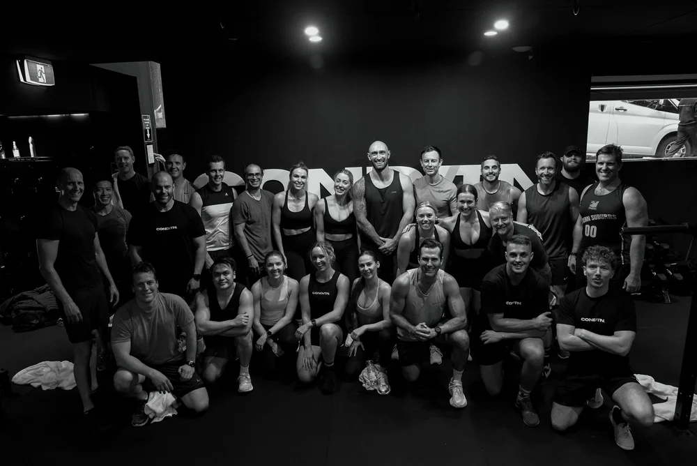 MATCHDAY.: CONDITN. members together after a session
