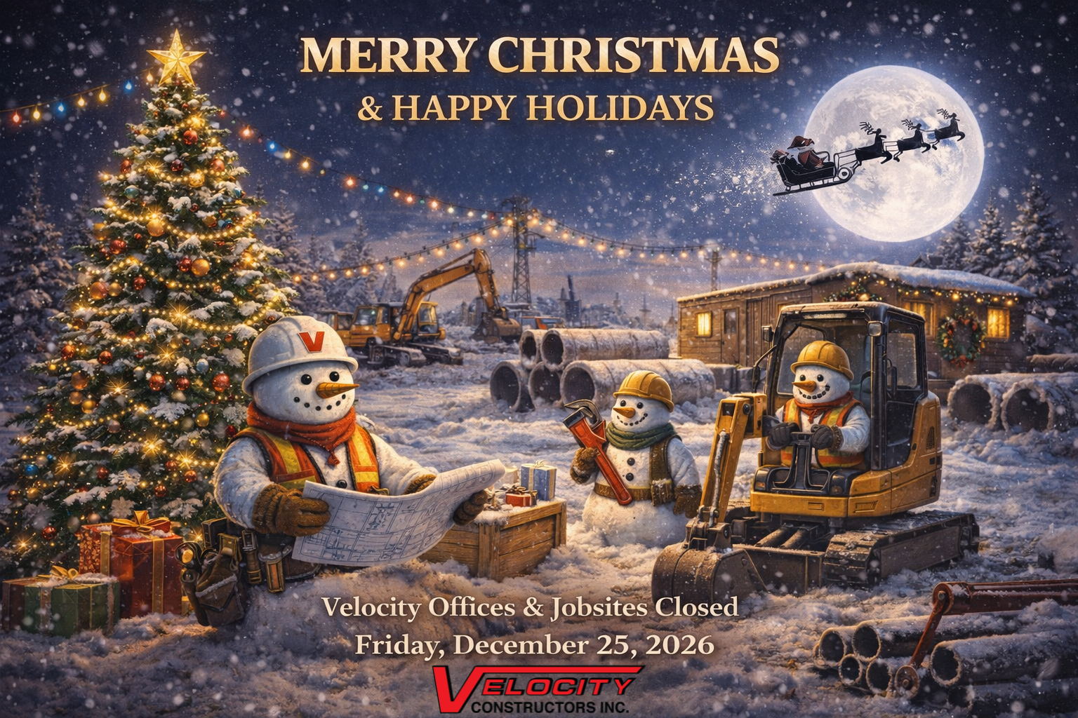 Christmas 2026 Velocity Offices and Jobsites Closed