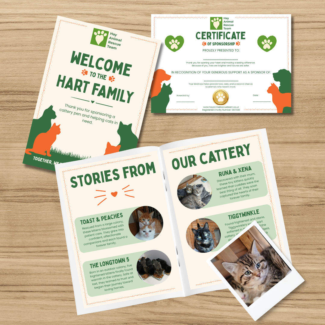 HART Cattery sponsor pack