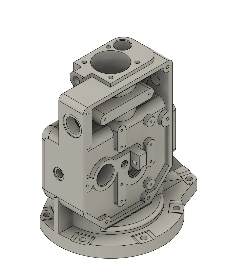 3D model of a mechanical device.
