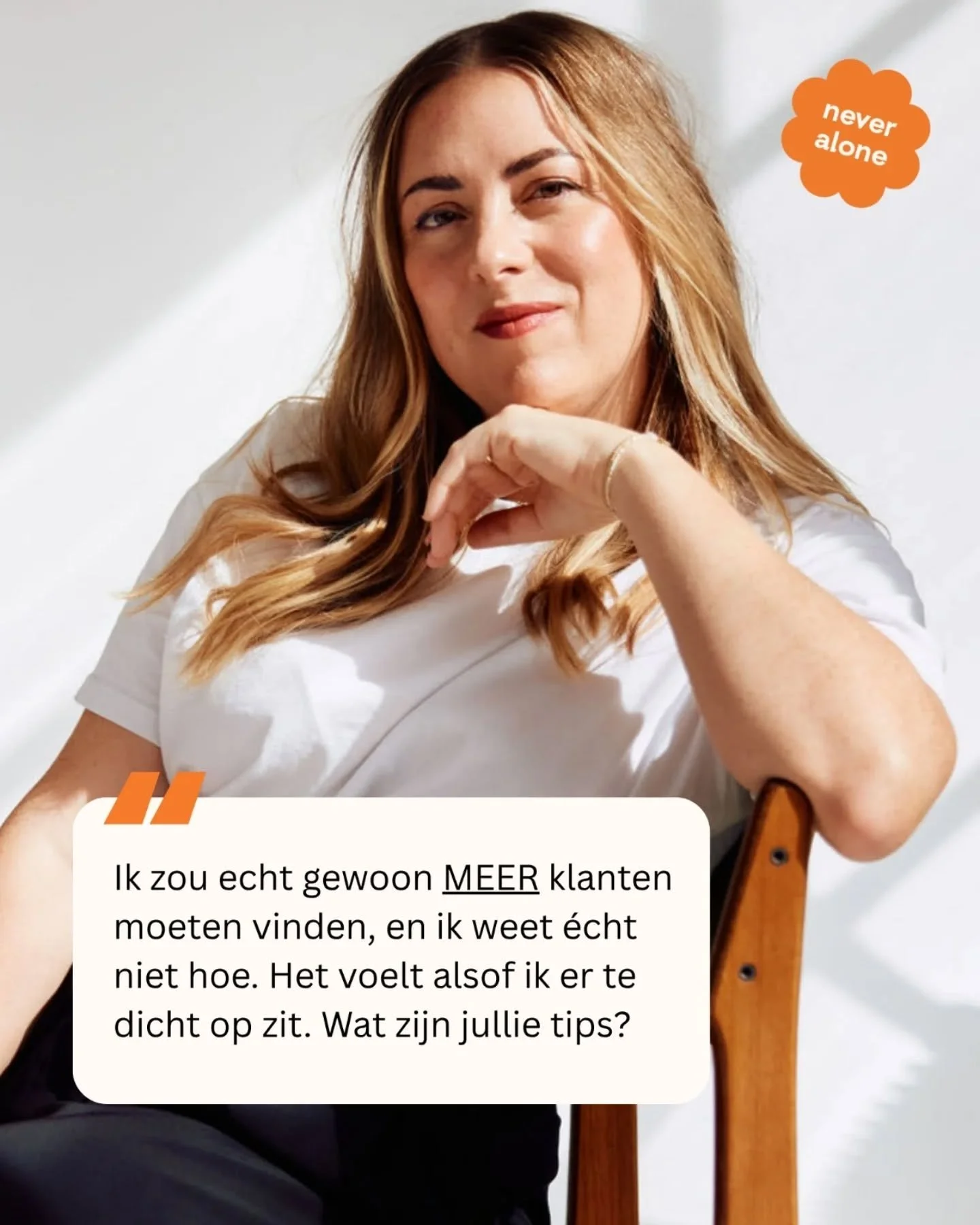 &ldquo;Ik moet gewoon MEER klanten vinden&hellip; maar hoe pak ik dat begot aan?!&rdquo; 😩

Herkent ge dat? Soms zit je er z&oacute; middenin dat ge eigenlijk niet meer ziet wat nu &eacute;cht werkt.
 
Onze marketing expert Annelies heeft iets moois