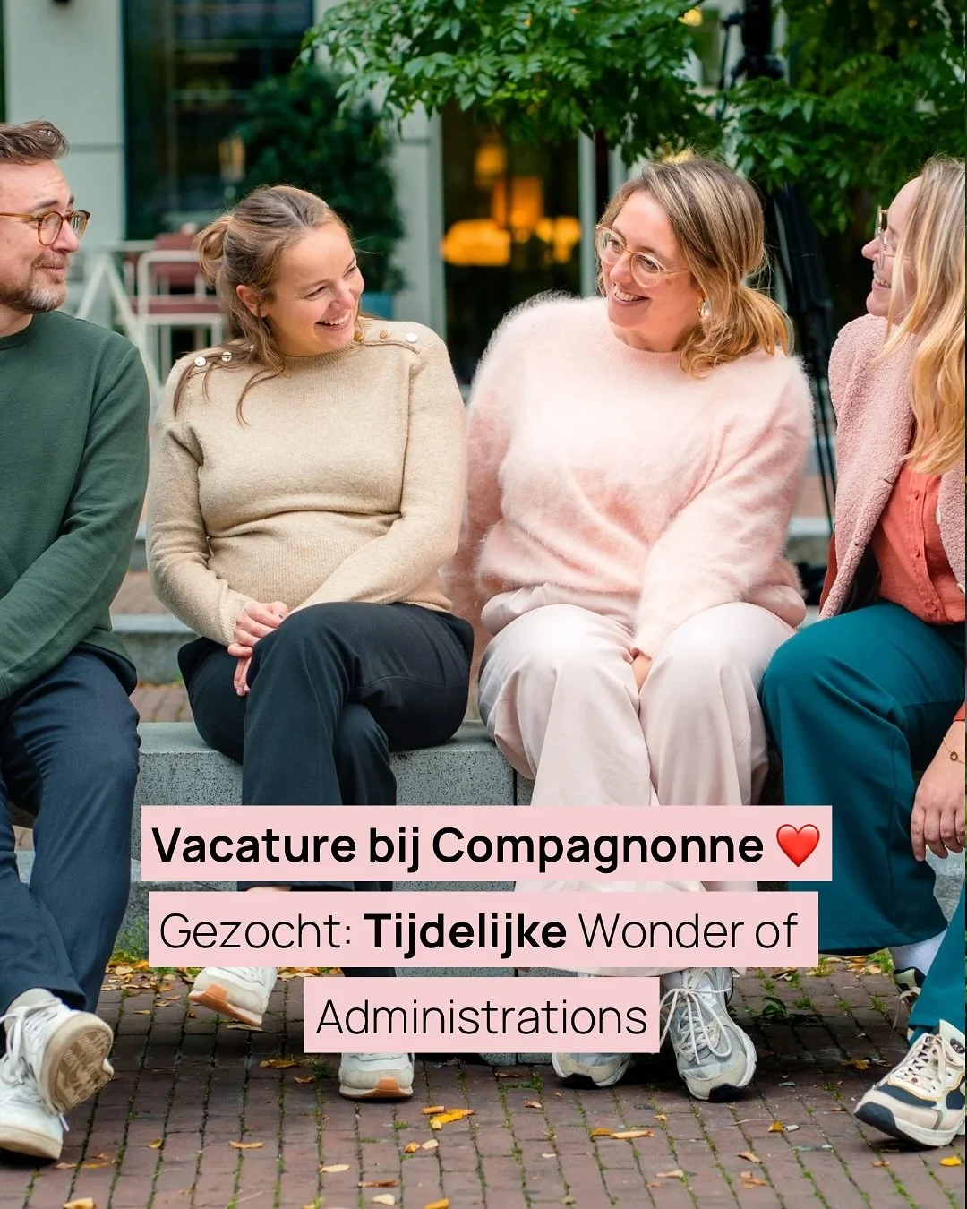💛 VACATURE ALERT! 💛

Onze huidige Wonder of Administrations gaat binnenkort met zwangerschapsverlof, en wij zoeken dus iemand die vanaf 15 december tot 15 april (data zijn bespreekbaar) haar plaats inneemt. 🫶🏼

Kortom: je springt even mee op onze