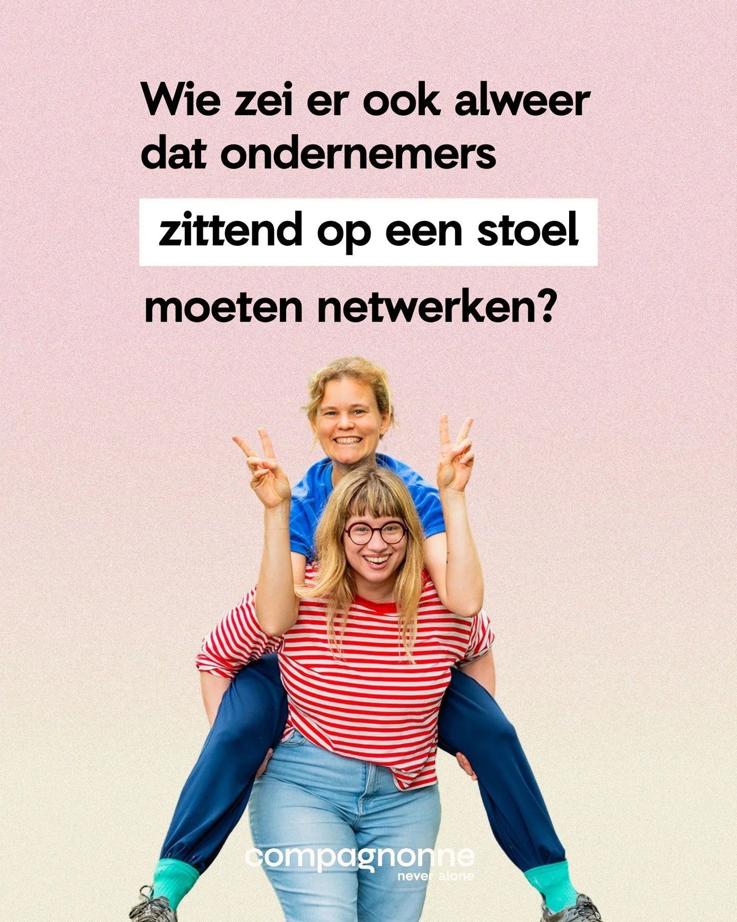 WIE HEEFT ER OOIT BESLIST DAT NETWERKEN SAAI MOEST ZIJN? 😴

Bij Compagnonne geloven we niet in stijve netwerkevents of smalltalk die nergens toe leidt.

🔥We geloven in warmte, verbinding en samen groeien.

🔥Een netwerk waar ondernemen weer leuk ma