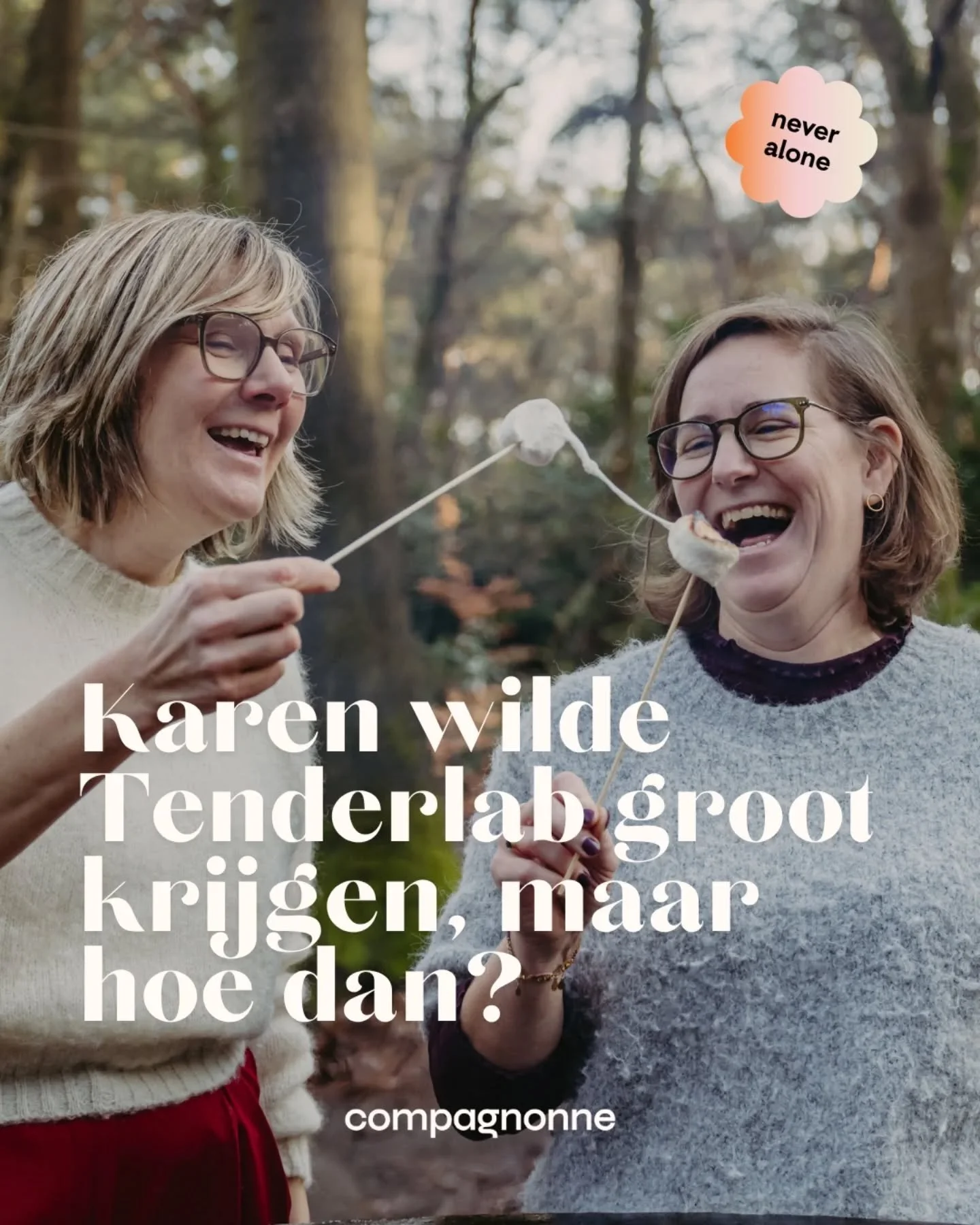 Lieve Karen.

I know, er zijn flatteuzere foto's van jou in onze shoot (scroll naar foto 3 😁). 

Hopelijk vergeef je mij dat ik deze gebruik😊. Want ik wil hem graag gebruiken om &eacute;&eacute;n ding aan te tonen over ondernemen, en jouw the tende
