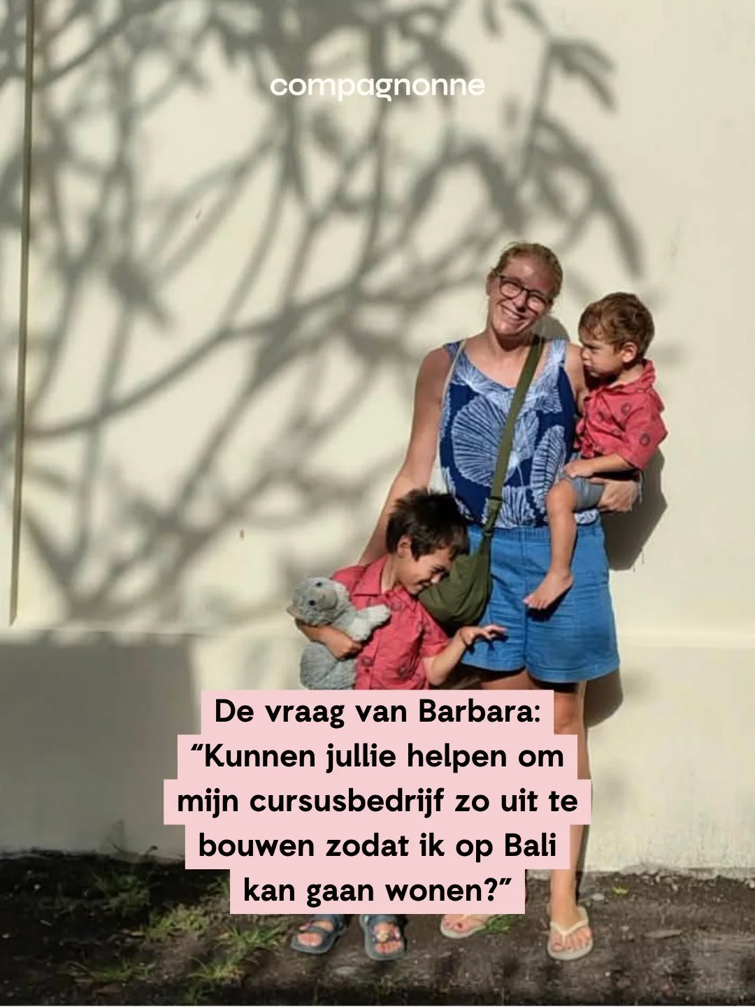 Gij moogt naar Bali komen logeren, als ik uw brein af en toe eens mag lenen. 😀

Ze zit daar al, Barbara.
Ze is niet meer teruggekeerd van op haar laatste cong&eacute;.
Het was toch haar grote droom, dus waarom niet nu gewoon al?

Barbara is een stat