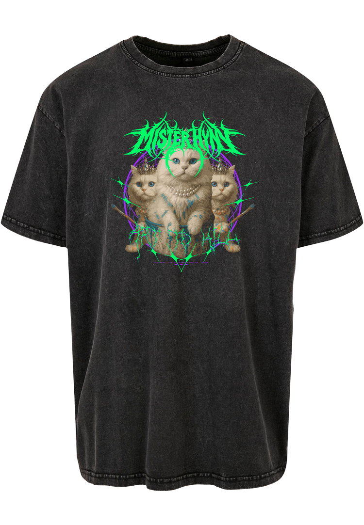 PSPSPSS SHIRT, musta kissa-aiheinen t-paita