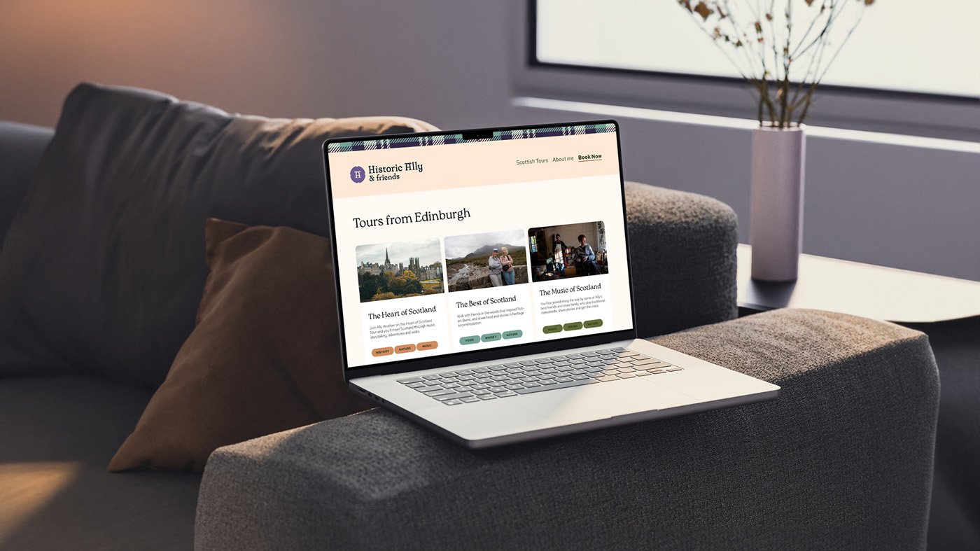 Historic Ally Web Design Concept Mock-up