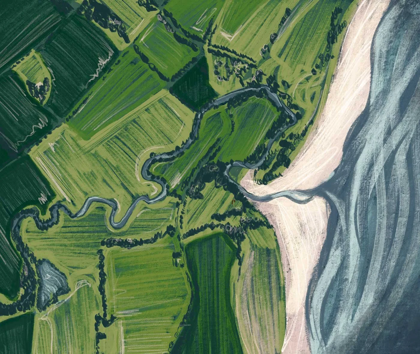 Lunan Bay Farm Illustration