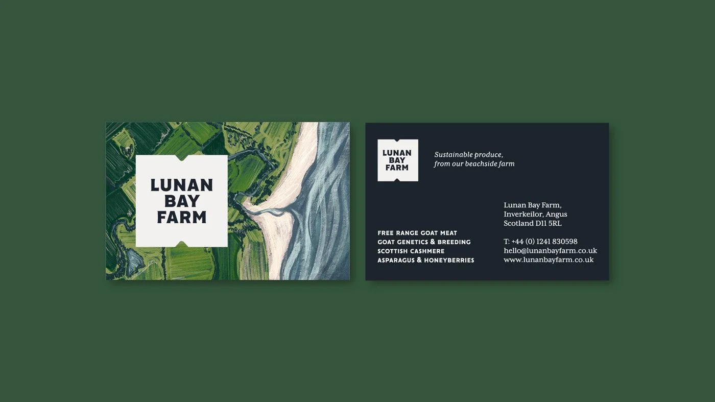 Lunan Bay Farm Business Card